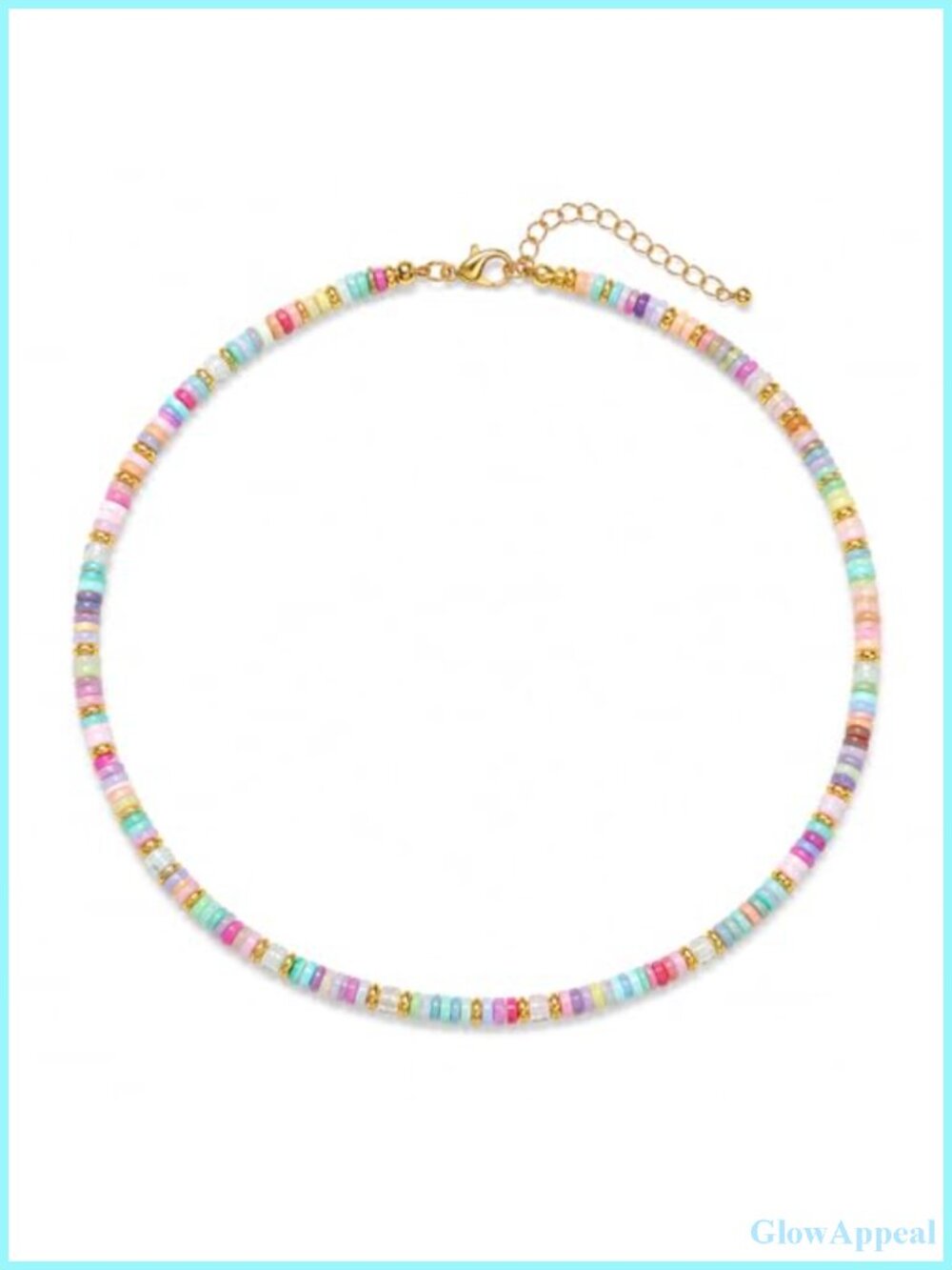 Boho Beaded Necklace Baroque Pearl Gold Plated Accents 18.5" Women
